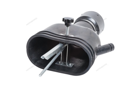 Насадка резиновая овальная с внутренним фиксатором на шланг D=100 мм