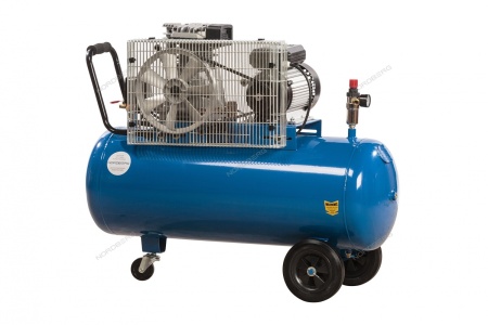Компрессор поршневой с ременной передачей 220 В, ресивер 100 л, 400 л/мин