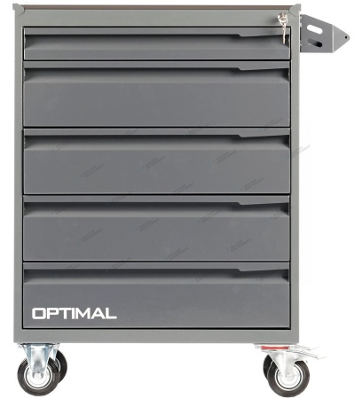 Тележка инструментальная, 5 выдвижных ящиков /OPTIMAL-NT115/