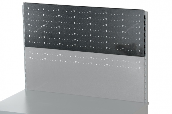 Перфорированная панель усиленная 1200х400 мм (RAL 7015)