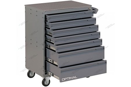 Тележка инструментальная, 7 выдвижных ящиков (RAL 7012/7015)