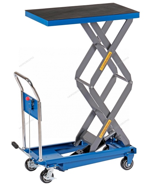 Стол подъемный гидравлический, 500 кг, двойные ножницы