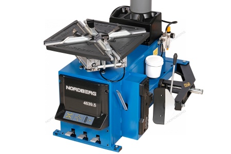 Станок шиномонтажный 380V п/автомат, 2х скор, стол с накладками, синий