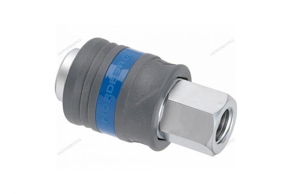 Разъем "мама" быстросъемный - резьба F1/4", с пластиковой муфтой