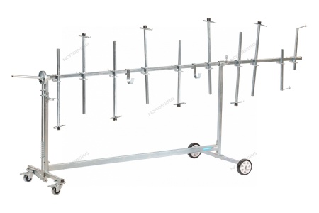 Стенд для окраски деталей, вращающийся, усиленный