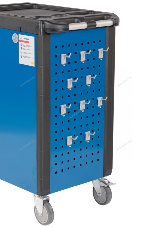 Тележка инструментальная, 5 выдвижных ящиков, синяя