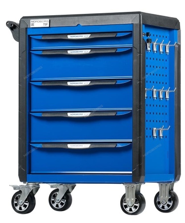 Тележка инструментальная с системой защиты от опрокидывания (серая)