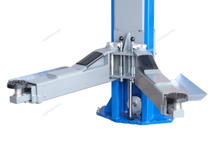 Подъемник 380V 2х стоечный 4,5т с верхней синхронизацией (синий)