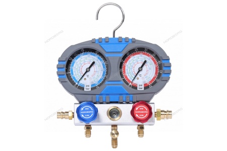 Коллектор манометрический со шлангами и муфтами в кейсе