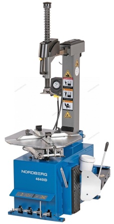 Станок шиномонтажный 380V автомат, 2х скоростн, зажимы 12-24", взрыв подк, синий