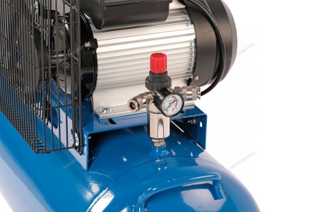 Компрессор поршневой с ременной передачей 220 В, ресивер 100 л, 446 л/мин
