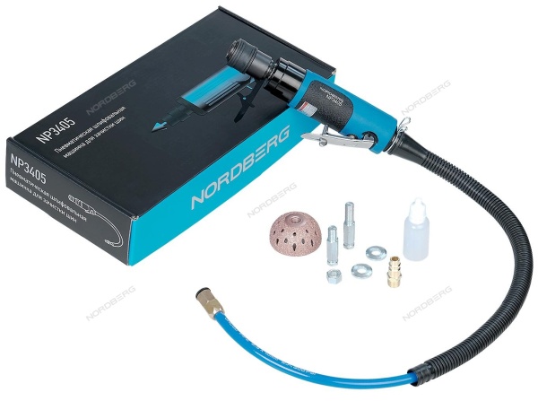 Пневмошлифмашинка для зачистки шин с насадкой и быстросъемным держателем