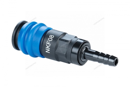 Разъем композитный "мама" быстросъемный - елочка диам. 8 мм