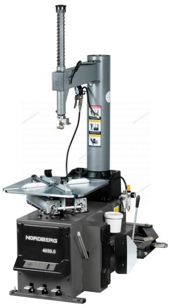 Станок шиномонтажный 380V п/автомат, 2х скоростн, зажимы 13-26", усил отжим, серый