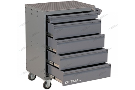 Тележка инструментальная, 5 выдвижных ящиков (RAL 7012/7015)