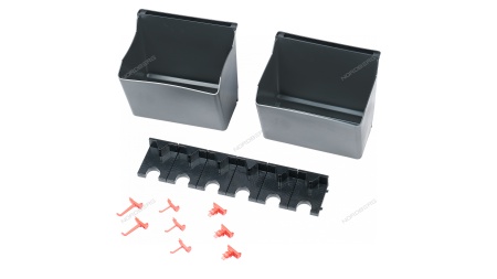 Тележка инструментальная с пластиковыми полками (состоит из 2 коробок)