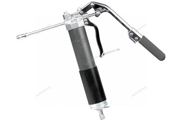 Шприц плунжерный для густой смазки, с телескопической ручкой, 400 мл