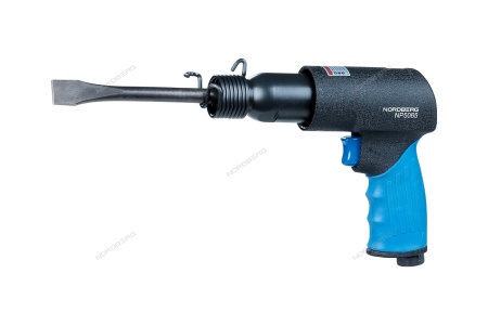 Пневмозубило 190 мм с комплектом насадок