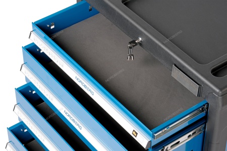 Тележка инструментальная профессиональная (синяя)