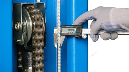 Подъемник 220V 2х стоечный 4т (синий)