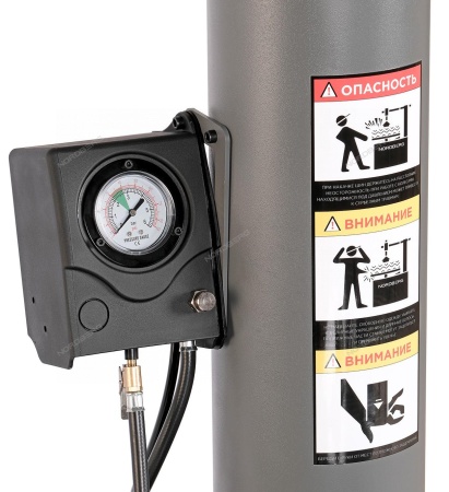 Станок шиномонтажный полуавтомат, односкоростной, стол с накладками, 220 В, синий