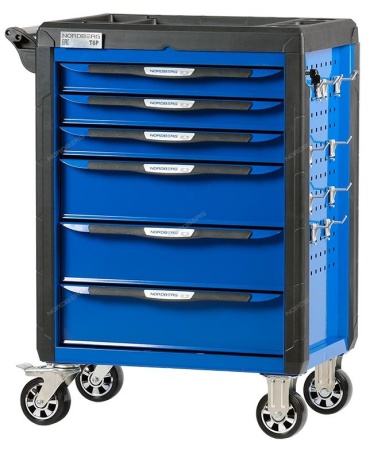 Тележка инструментальная с системой защиты от опрокидывания (серая)