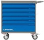Тележка инструментальная, 6 выдвижных ящиков /OPTIMAL-NT126/