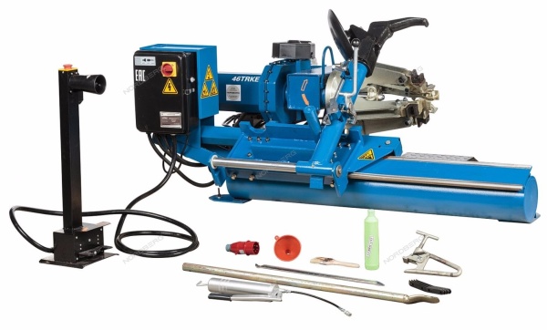 Станок шиномонтажный для грузовых машин, односкоростной, 380 В, синий