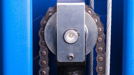 Подъемник двухстоечный 4 т, 380 В, синий