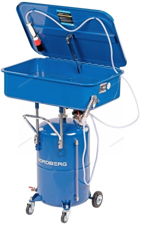 Установка для мойки деталей, 50 л, с пневмонасосом и бочкой 65 л