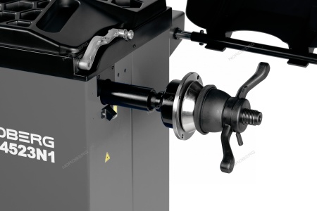 Станок балансировочный с автоматическим вводом 2х параметров, лазером и автостопом (серый)