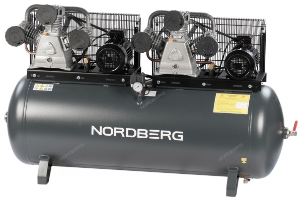 Компрессор поршневой с ременной передачей 380 В, ресивер 500 л, 1900 л/мин