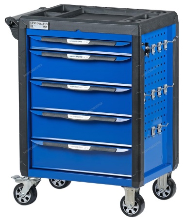 Тележка инструментальная с системой защиты от опрокидывания (серая)