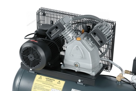 Компрессор поршневой с ременной передачей, 380 В, ресивер 100 л, 500 л/мин