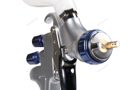 Краскопульт LVMP с верхним бачком, сопло 1,3 мм, алюминиевый кейс