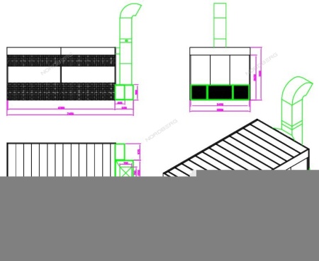 Пост подготовки NB100B к окраске с колоннами