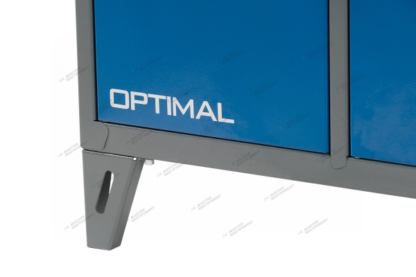 Верстак слесарный трехтумбовый, 3 синие створки (RAL 7015/5005)