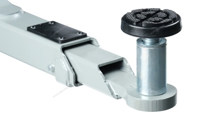 Подъемник 380V 2х стоечный 4т с верхней синхронизацией, H=3,6 м, с электростопорами (синий)