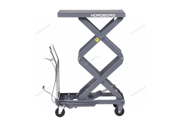 Стол подъемный гидравлический, 300 кг, двойные ножницы, серый