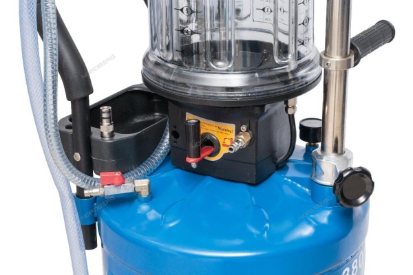 Установка для сбора масла пневматическая, 80 л, синяя