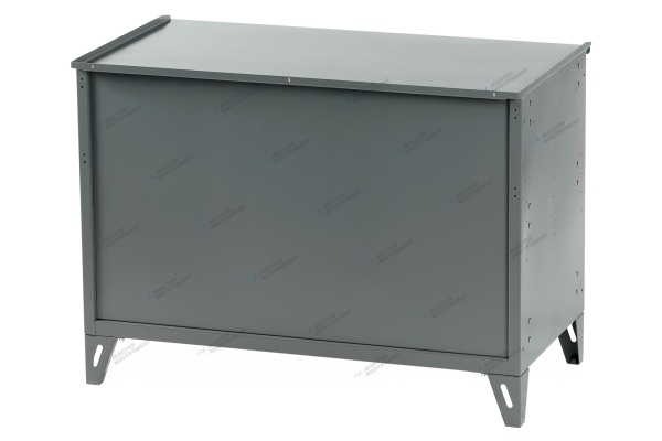 Верстак слесарный трехтумбовый, 2 синие створки (RAL 7012/5005)