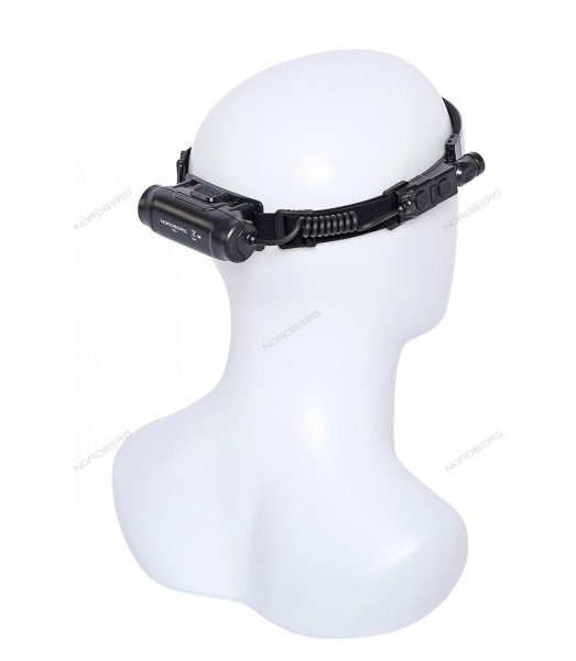 Фонарь налобный со светодиодной лентой и боковым направленным светом, аккумуляторный