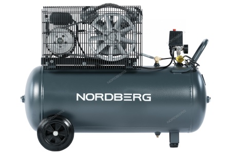 Компрессор поршневой с ременной передачей 220 В, ресивер 100 л, 360 л/мин