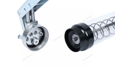 Шприц двухплунжерный для густой смазки с прозрачной тубой, 400 мл