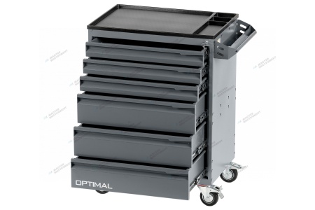 Тележка инструментальная, 6 выдвижных ящиков /OPTIMAL-NT116/