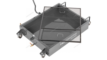 Емкость для сбора масла на колесах, 95 л, серая