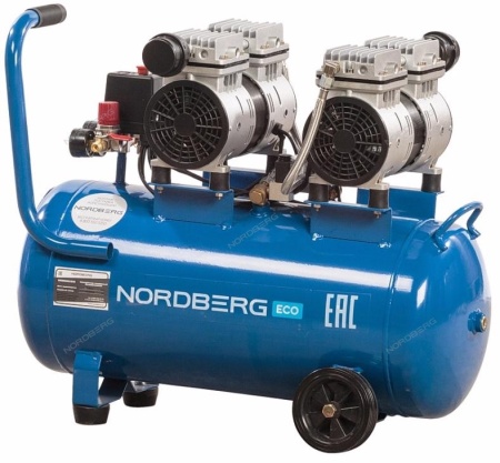 Компрессор безмасляный 220 В, ресивер 50 л, 210 л/мин