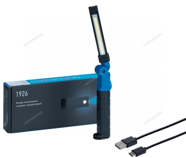 Фонарь светодиодный 248х7 мм, складной, аккумуляторный (без зарядного устройства)