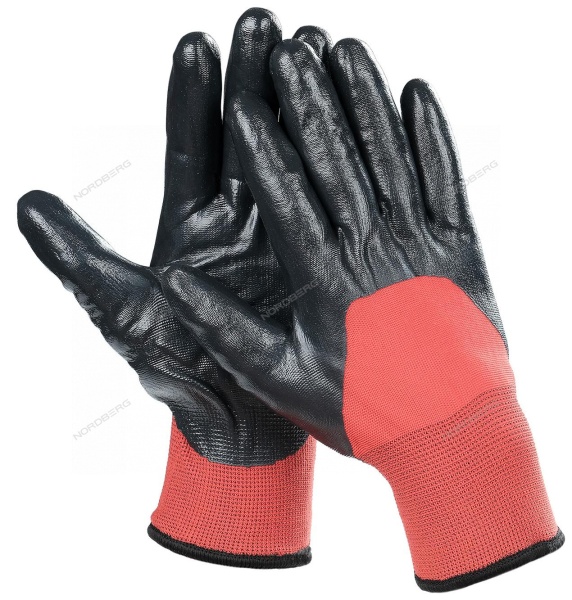 Перчатки маслобензостойкие латексные зимние