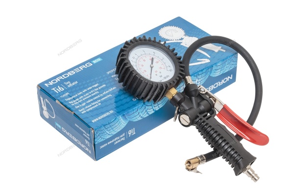Пистолет для подкачки колес с манометром 80 мм, для легковых авто